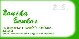 monika bankos business card
